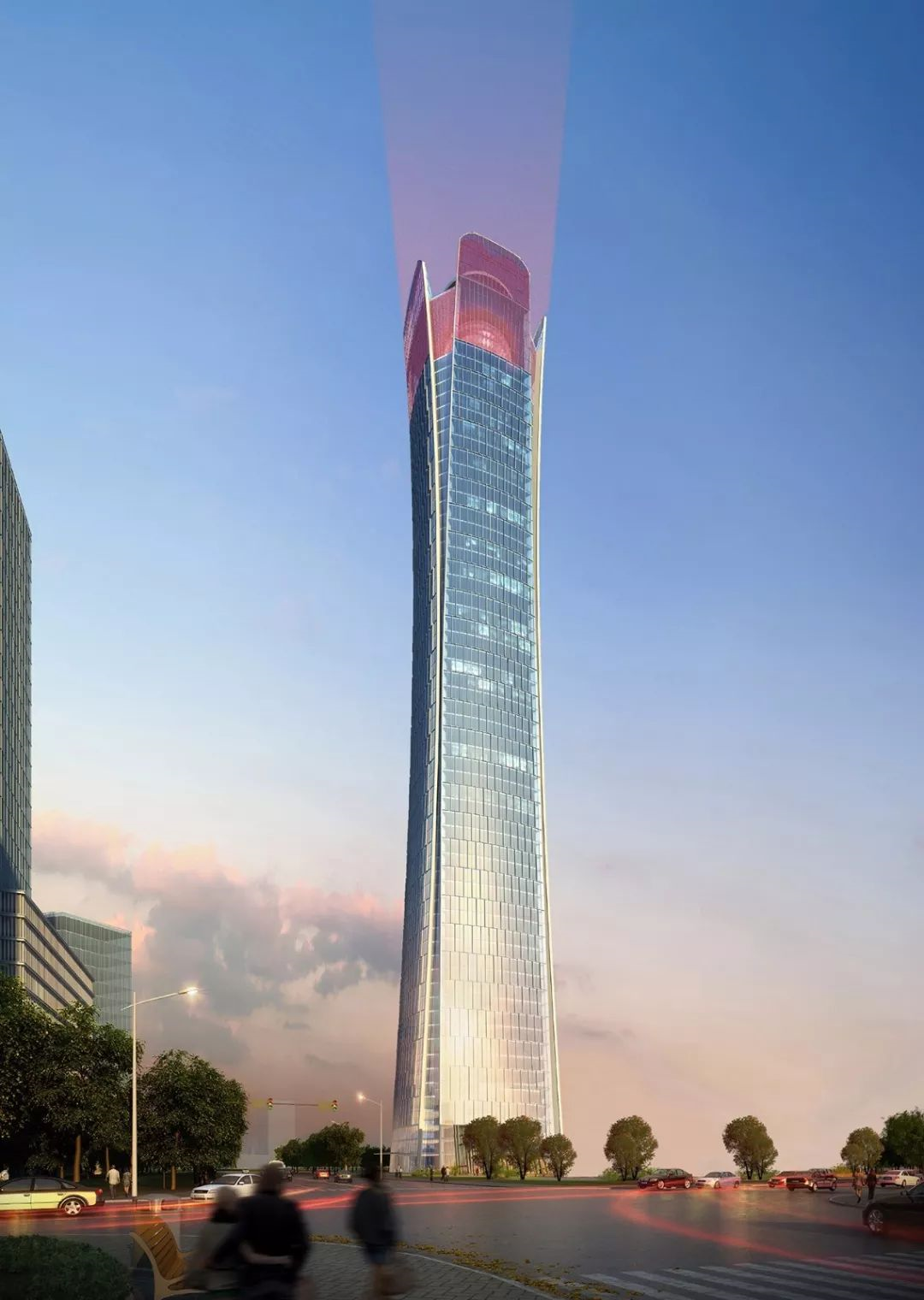 绿地丝路中心效果图陕建第二总部效果图天众新材料总部效果图鑫苑国际